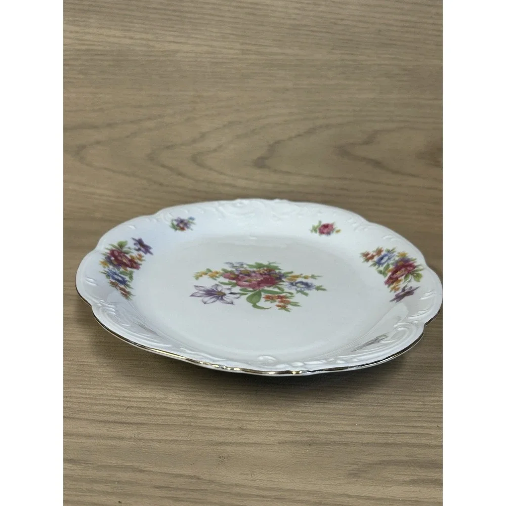 Vtg Wawel Meissen Flower Oval Serving Platter Poland 13
